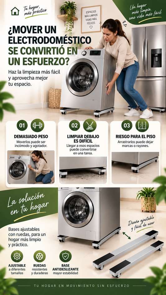 Base Móvil Ajustable Electrodomésticos