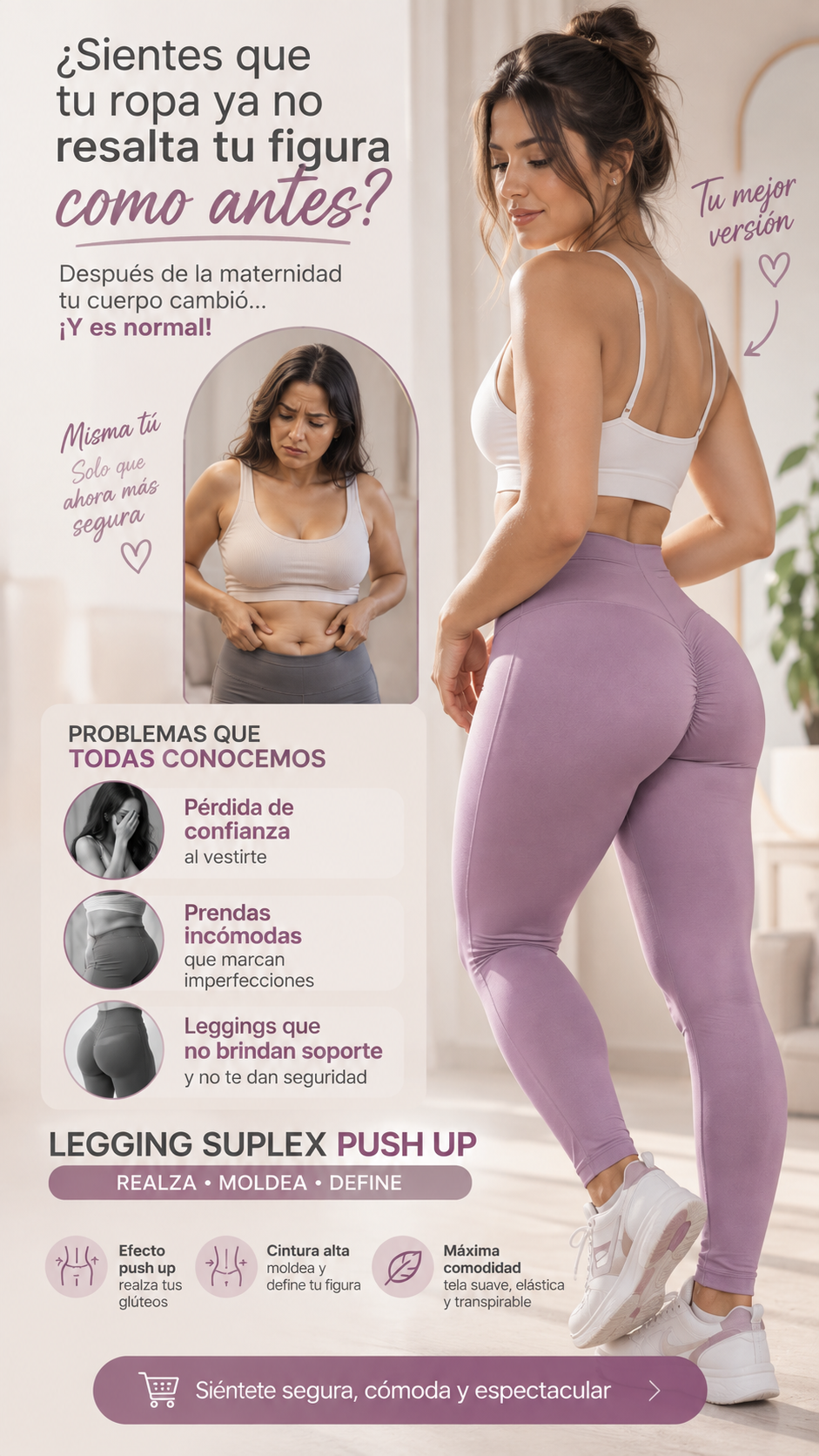 Leggings Suplex Push Up Larga