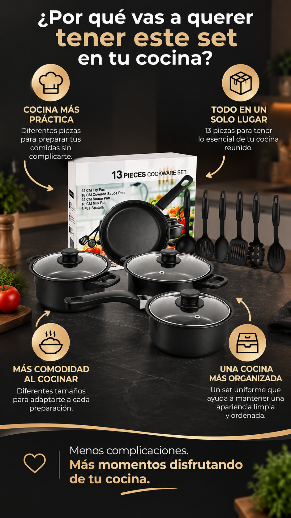Batería de Cocina Antiadherente