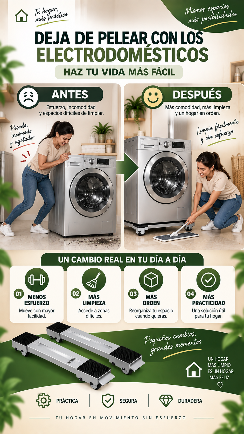 Base Móvil Ajustable Electrodomésticos