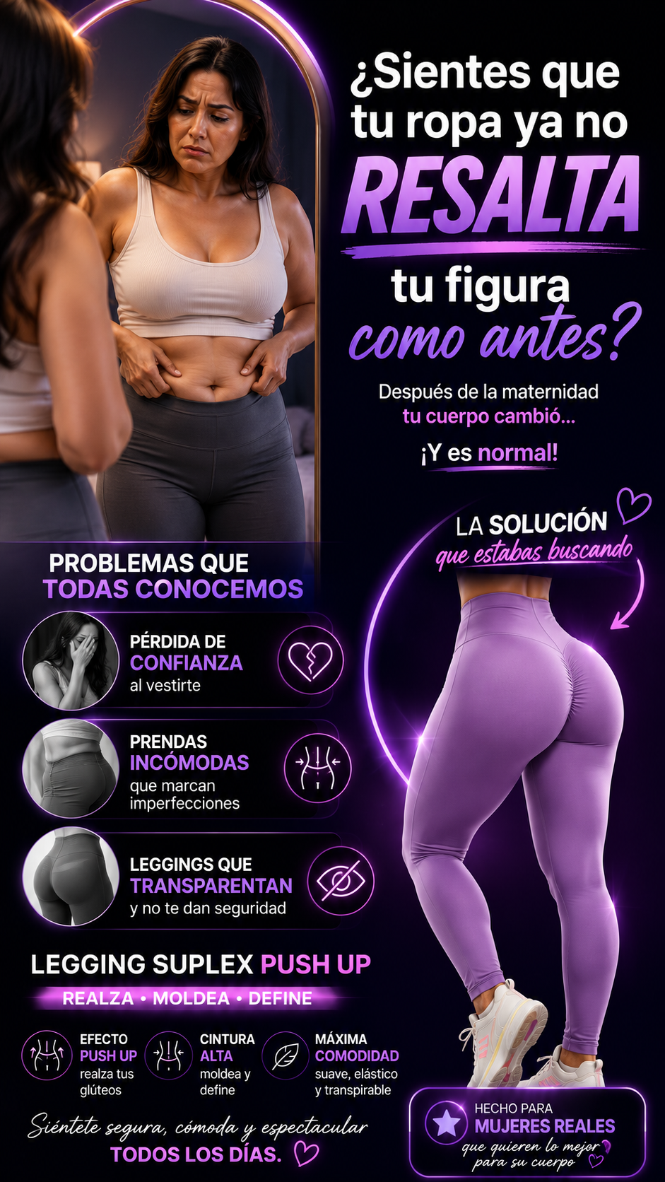Leggings Suplex Push Up Larga
