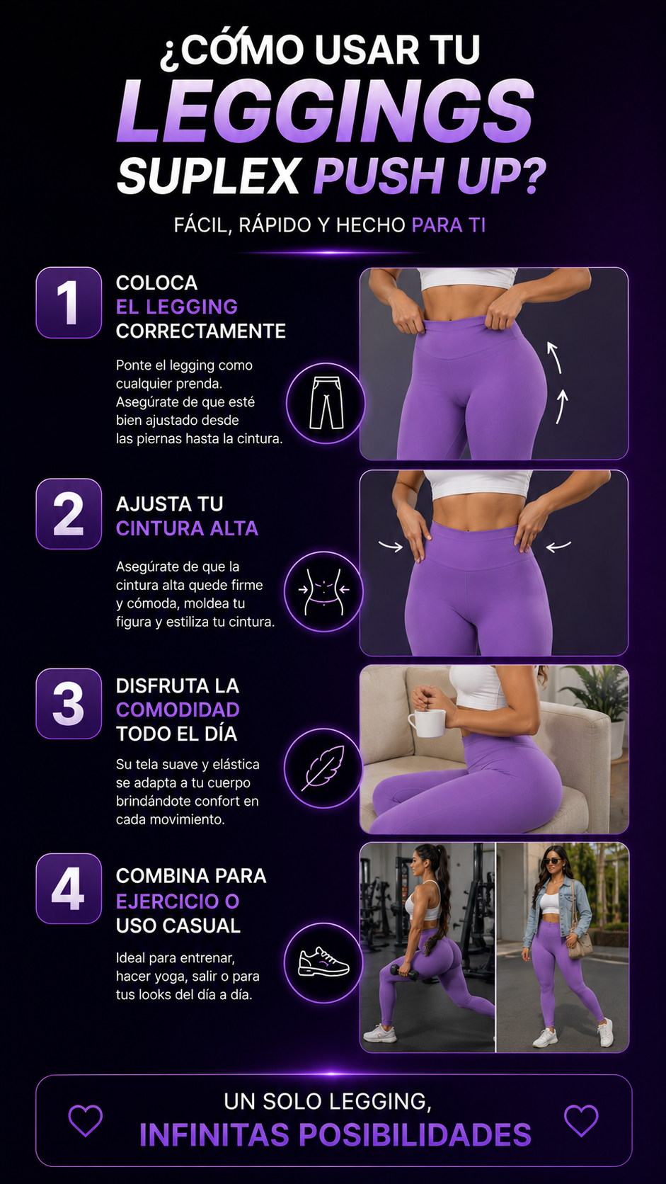 Leggings Suplex Push Up Larga